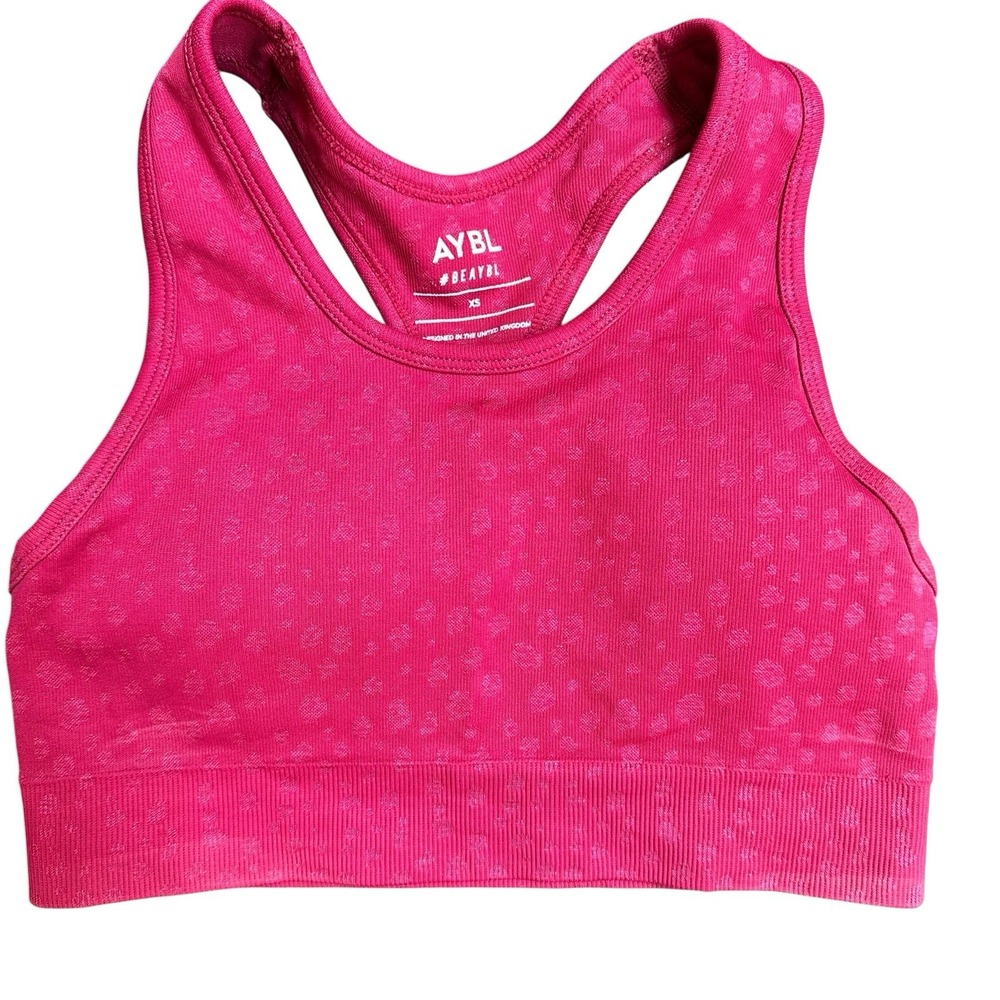 Women's AYBL Sports Bra Raspberry Workout‎ Gym Athletic Active Women's XS